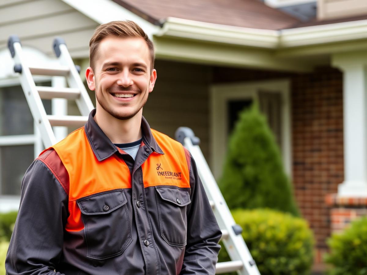 Insured local gutter cleaning technician in Markham