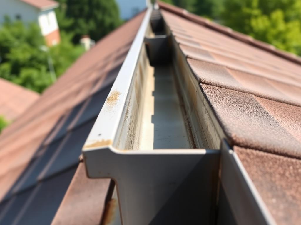 After — gutter cleaning