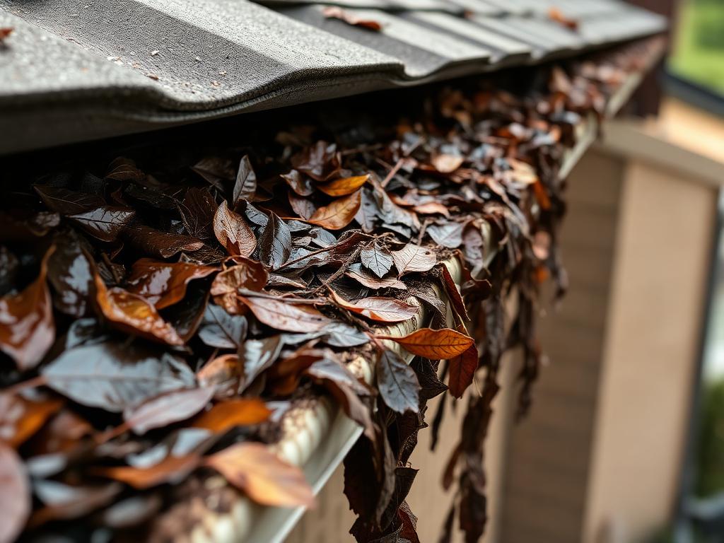 Before — gutter cleaning